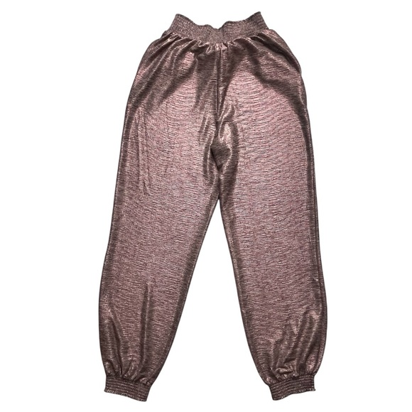 ANTHROPOLOGIE Melora Metallic Joggers -Size XS - Picture 6 of 7